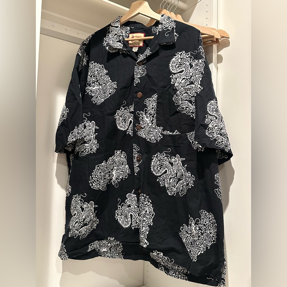 3XL Paradise On A Hanger Men’s Tropical Shirt